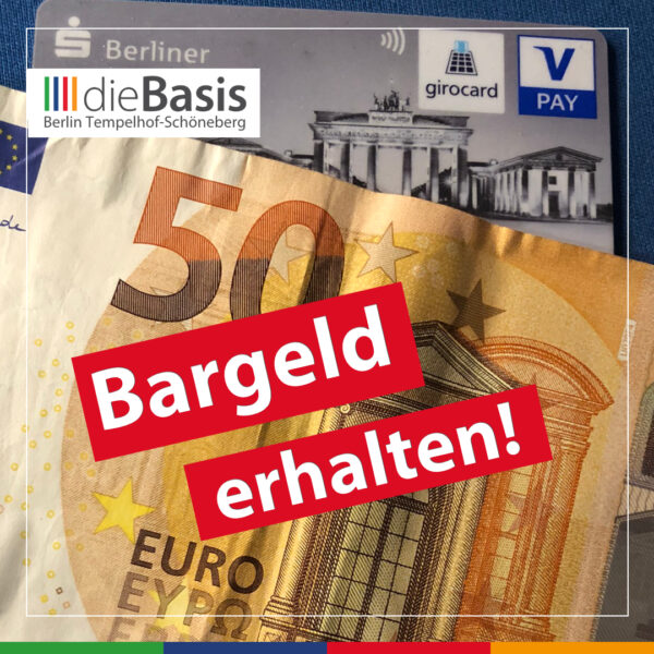 Bargeld erhalten!