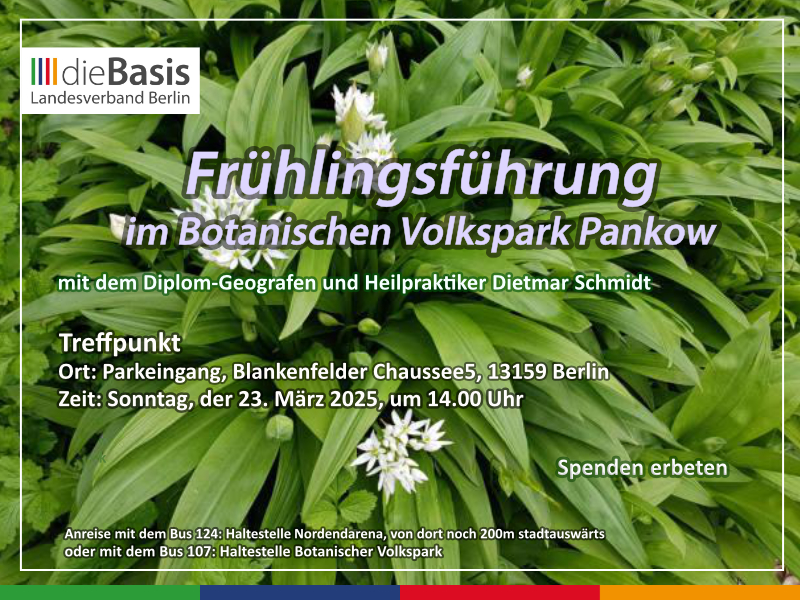 Frühlingsführung Botanischer Volkspark Pankow