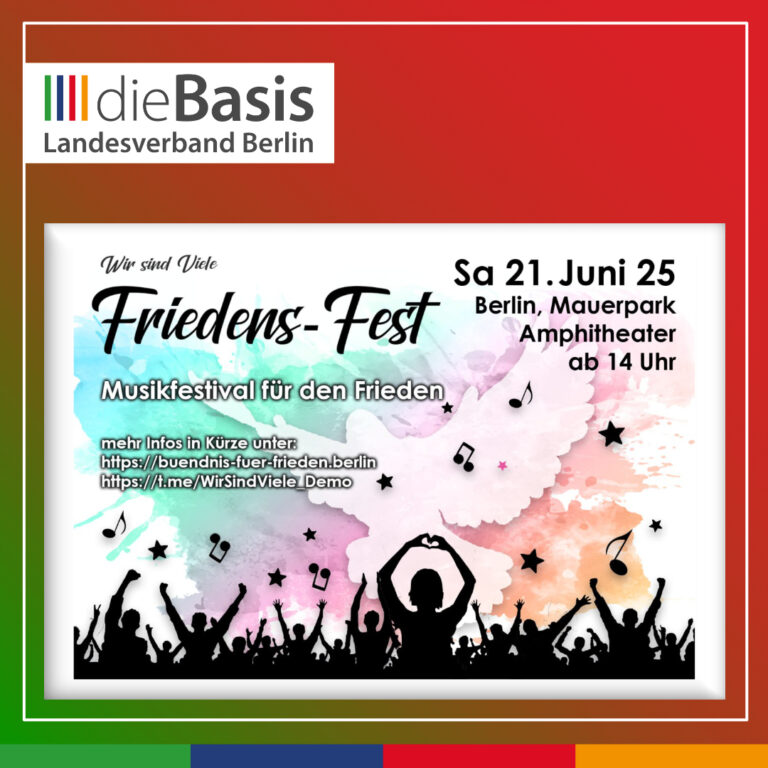 Fete-de-la-Musique mit Aufruf der dieBasis Berlin