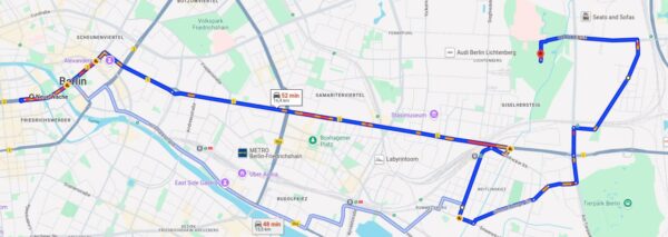 Fahrradtour 31.07.2025 von Neue Wache nach Herzberge