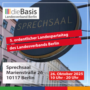 5. o. Landesparteitag Berlin vom 26.10.2025