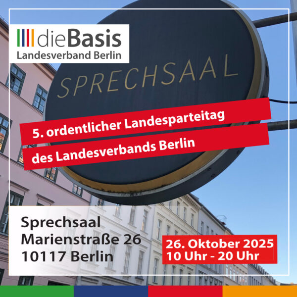 5. o. Landesparteitag Berlin vom 26.10.2025