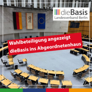 Beitragsbild Beteiligungsanzeige zum Abgeordnetenhaus abgegeben