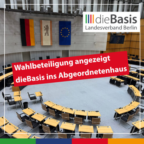Beitragsbild Beteiligungsanzeige zum Abgeordnetenhaus abgegeben