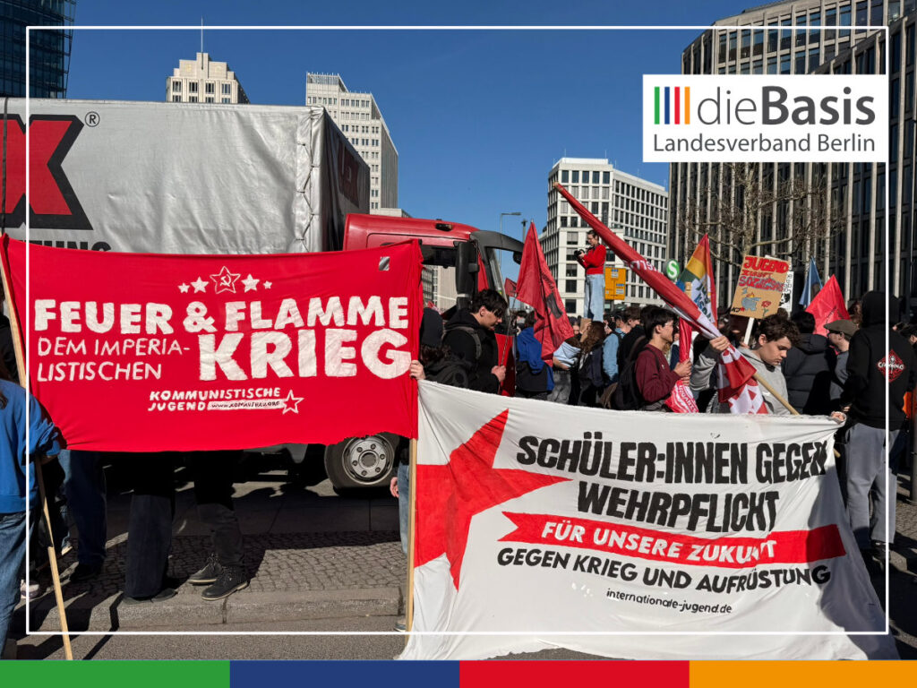 Transparente gegen den Krieg