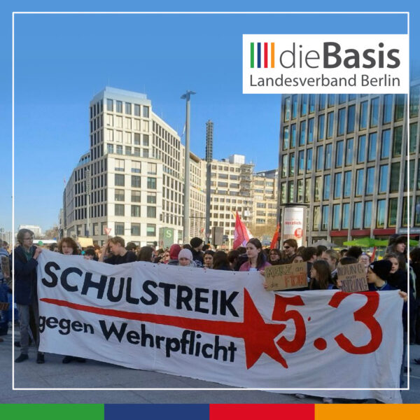 Beitragsbild: Schulstreik Wehrpflicht 5.03.2026