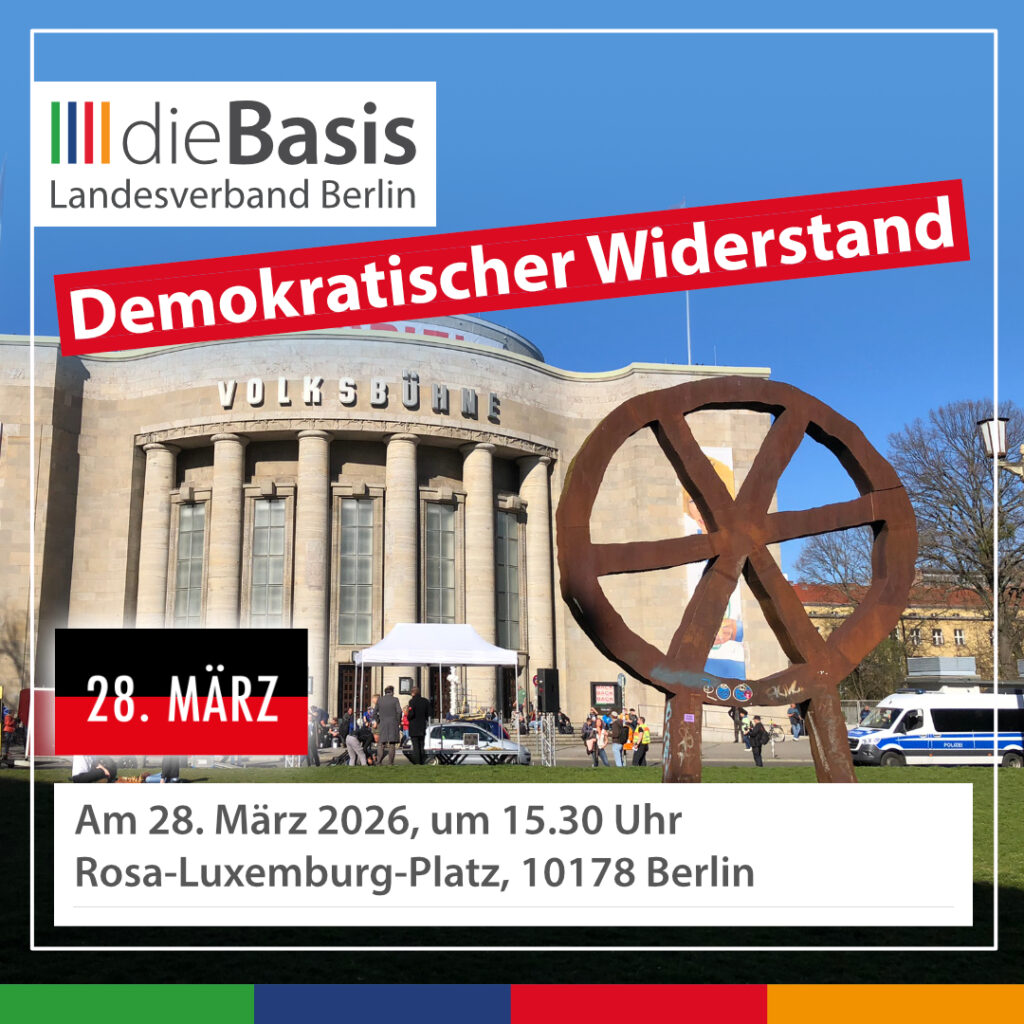 Veranstaltungshinweis: 28. März 2026 Rosa-Luxemburg-Platz - Nichtohneuns, Demokratischer Widerstand, Sodenkamp und Lenz