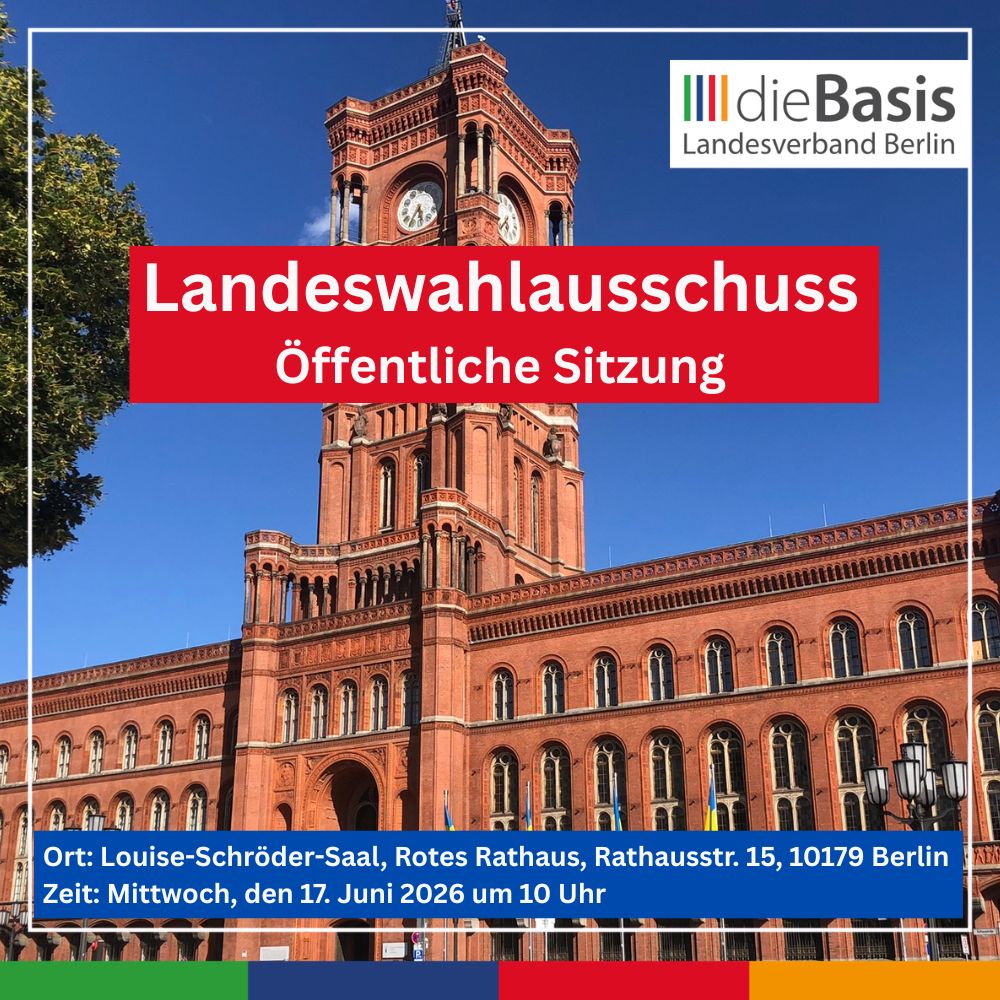 Landeswahlausschuss tagt in öffentlicher Sitzung
