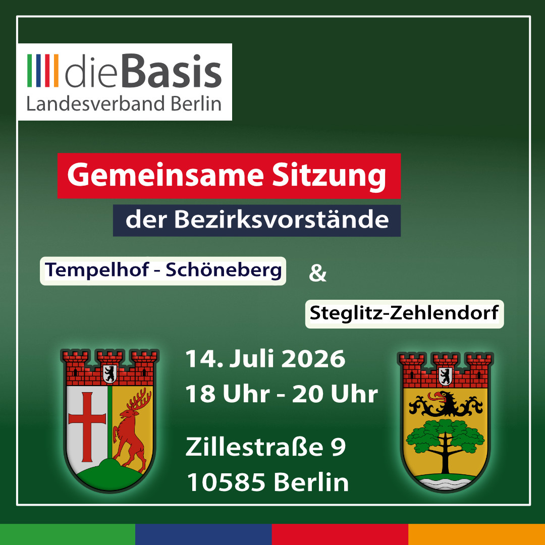 Gemeinsame Sitzung der Bezirksvorstände Tempelhof-Schöneberg und Steglitz-Zehlendorf