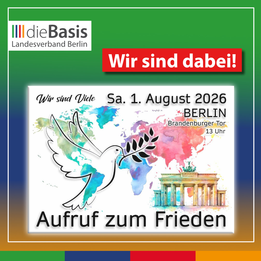 Aufruf zum Frieden am 1. August 2026