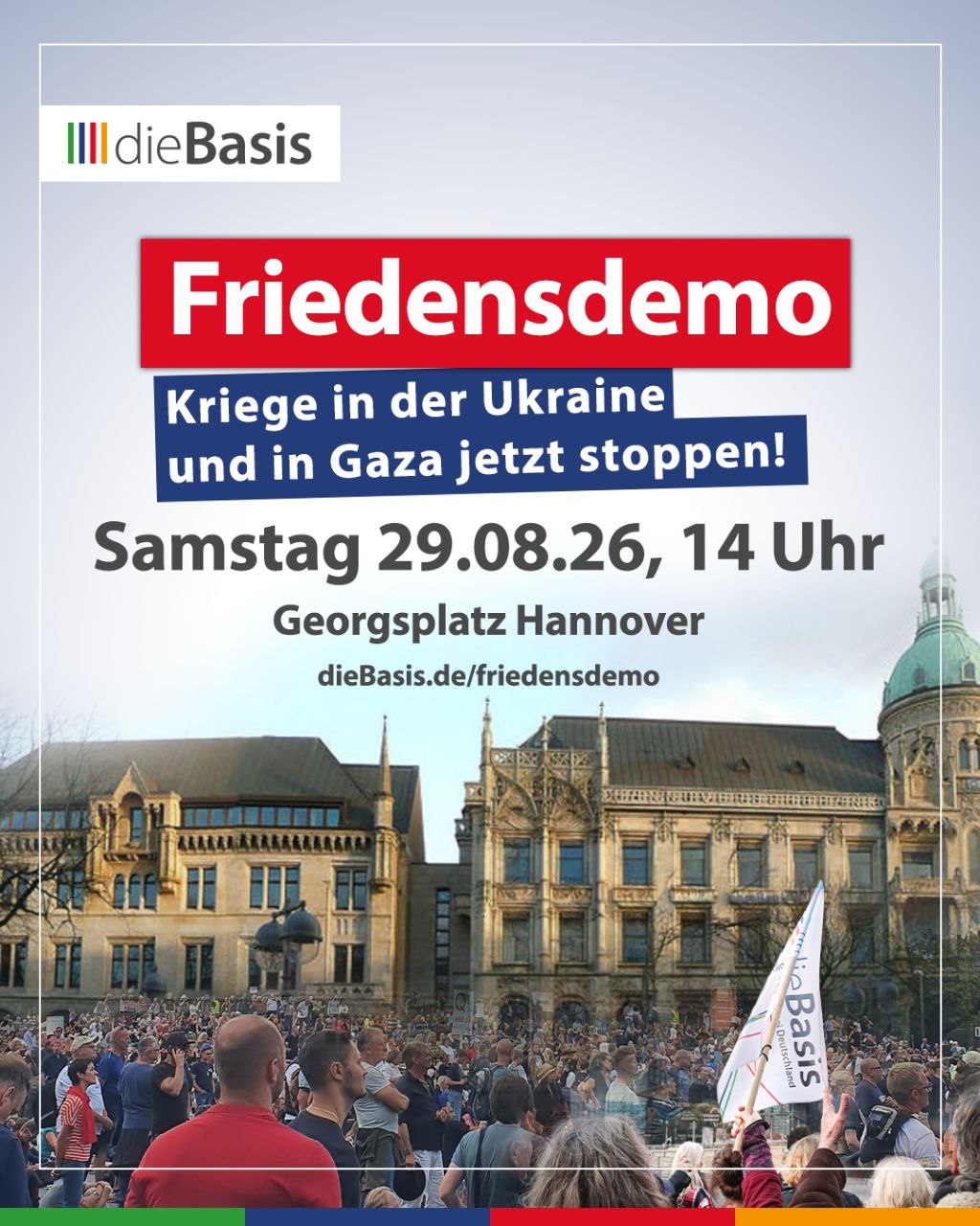 dieBasis Friedensdemo in Hannover
