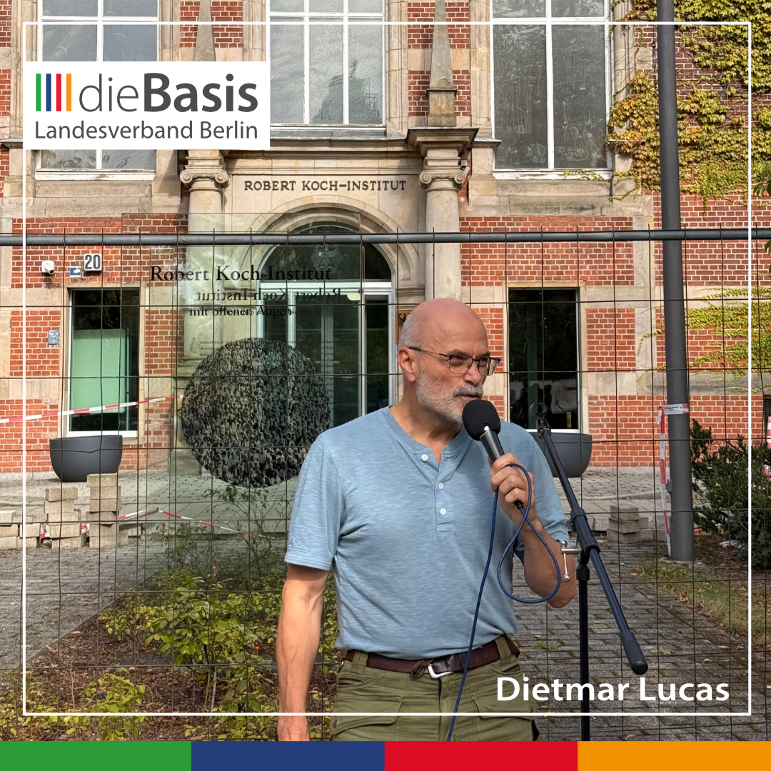 Dietmar Lucas vor dem Robert-Koch-Institut am 28.09.2026